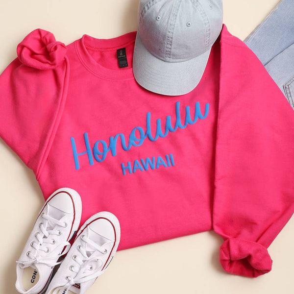 Custom City & State Puff Print Heavyweight Sweatshirt