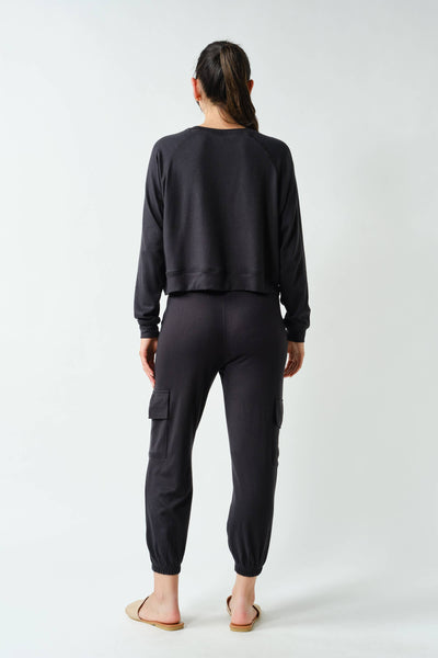 Brushed Hacci Lounge Long Sleeve Pullover