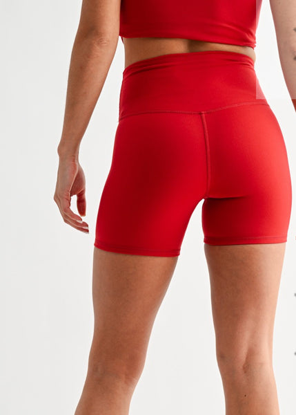 Mono B Bike Shorts Red