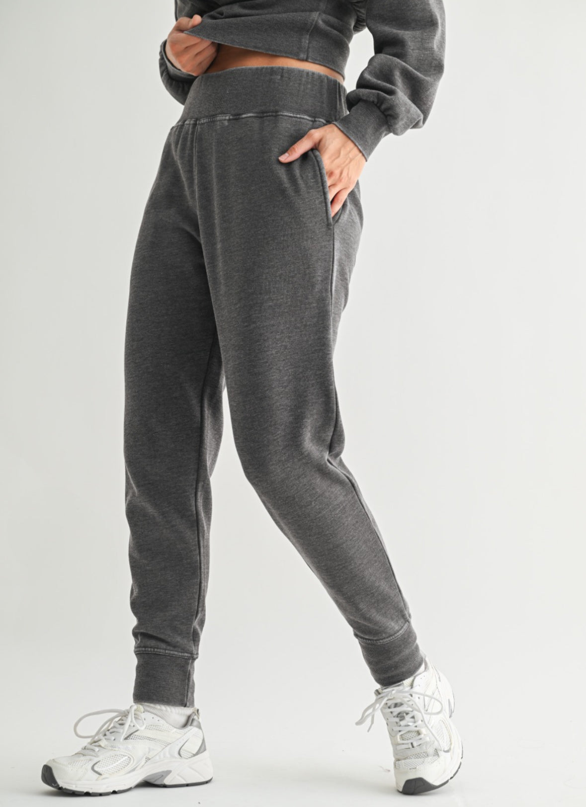 Embroidered KB Gray Sweatpant Joggers