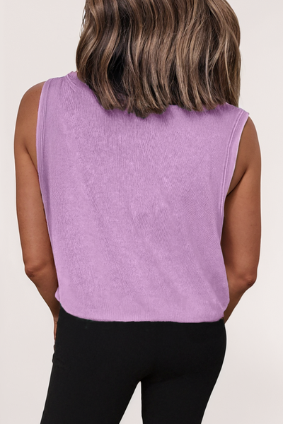 Mineral Wash Patched Chest Pocket Casual Tank Top