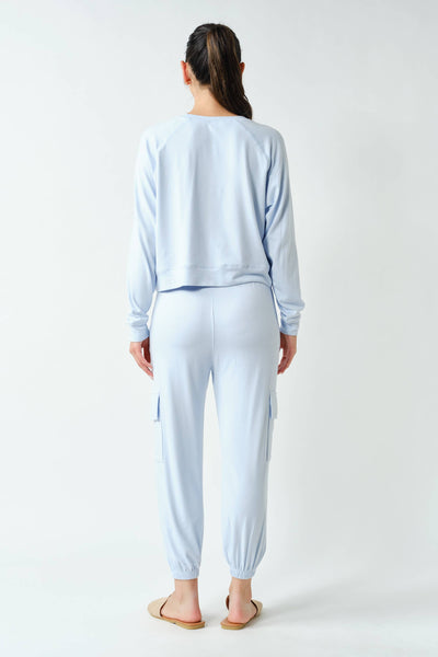 Brushed Hacci Lounge Long Sleeve Pullover