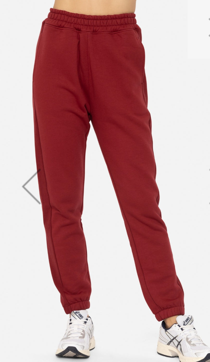 Mono B Sweat Pant Red