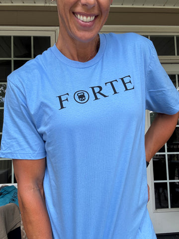 FORTE KB SKULL T-SHIRT: Carolina Blue