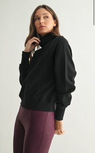Mono B Black Turtleneck Sweat