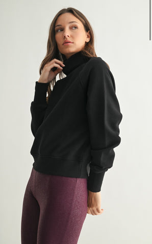 Mono B Black Turtleneck Sweat