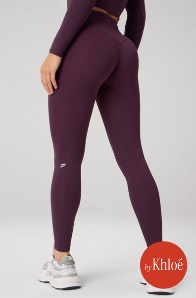 Fabletics NO SEAM PURELUXE TLC LEGGING- Oxblood/Maroon