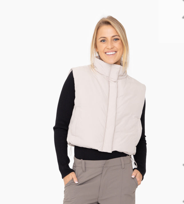 Mono B Puffy Vest Neutral