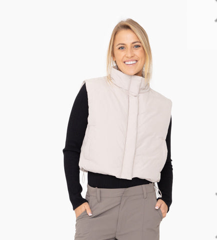 Mono B Puffy Vest Neutral