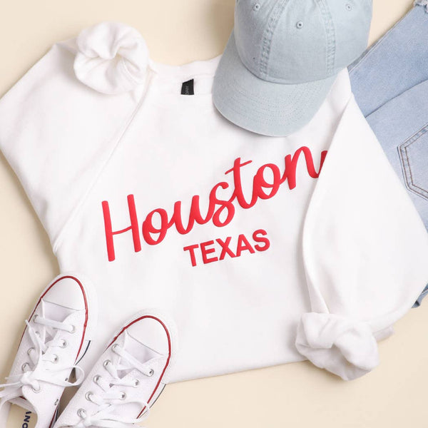 Custom City & State Puff Print Heavyweight Sweatshirt