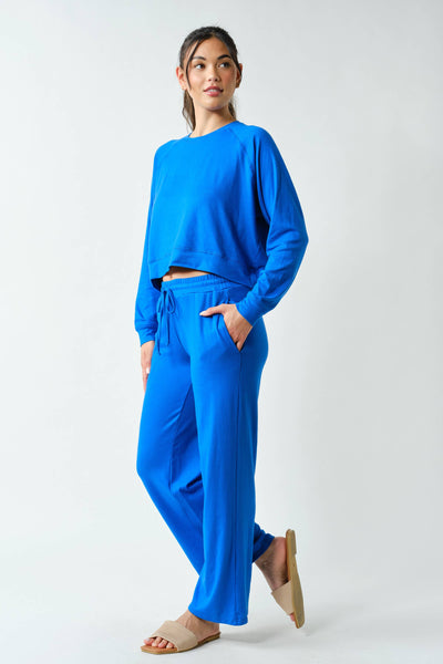 Brushed Hacci Lounge Long Sleeve Pullover