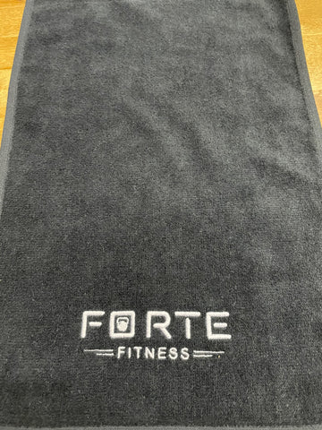 Forte Fitness Black Sweat Towel